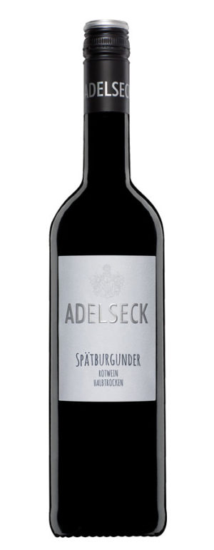 2018 Adelseck Spätburgunder Rotwein halbtrocken aus Sarmsheim an der NAhe in Deutschland