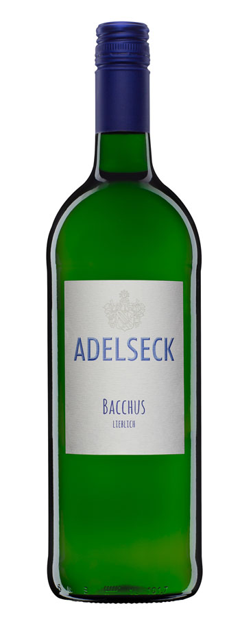 Adelseck Bacchus Qualitätswein Weißwein lieblich aus Sarmsheim an der Nahe in Deutschland